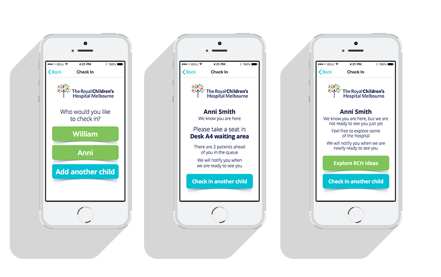 Royal Childrens Hospital Check In App